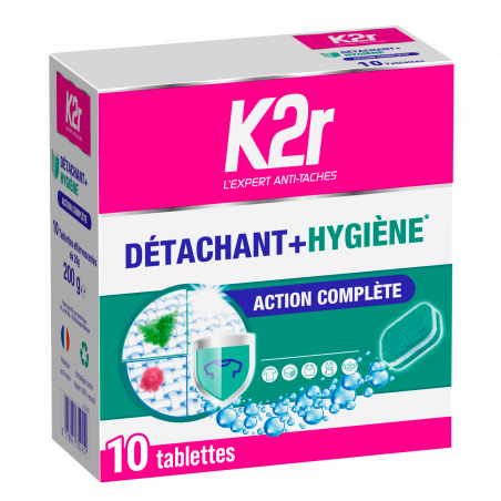 K2R Tablettes 2En1 Détachant + Hygiène