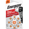 Energizer - Pack de 6 Blisters de 8 Piles - 13 - Piles Auditives Zinc Air