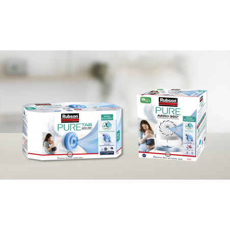 Rubson - lot de 2 absorbeurs et leurs recharges  + 4 recharges (soit 6 recharges)