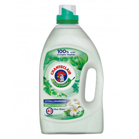 CHANTECLAIR F&R Lessive liquide Musc blanc 2200 mL 40 lavages