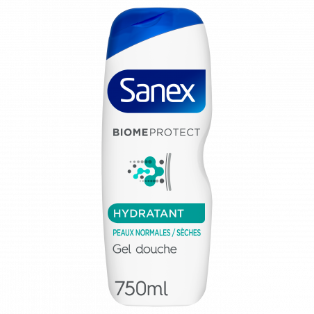 Sanex - Gel douche BiomeProtect Dermo Hydratant - 750ml