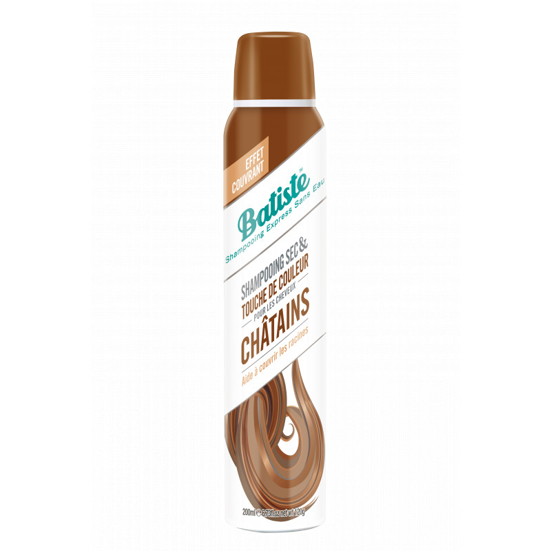 Pack de 6 - Batiste - Shampooing Sec & Touche de Couleur Châtains