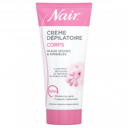 Pack de 4 - Nair - Crème dépilatoire Corps à l'extrait de fleurs de cerisier et Huile de riz