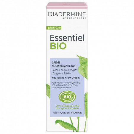 Pack de 3 - Diadermine - Essentiel Bio - Crème Nourrissante Nuit - 50 ml Pack de 3 - Diadermine - Essentiel Bio - Crème Nourrissante Nuit - 50 ml