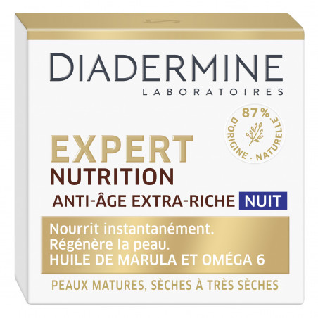 Pack de 2 - Diadermine - Expert Nutrition 3D - Crème de Nuit - Anti-rides - 50 ml