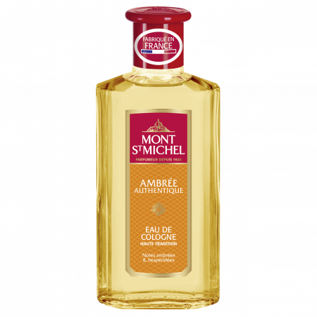 Pack de 4 - Mont St Michel - Eau de Cologne - Ambrée Authentique - Flacon 250 ml