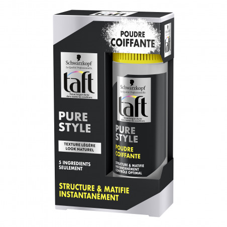 Pack de 4 - Taft - Poudre Coiffante Cheveux - Pure Style - 10 g