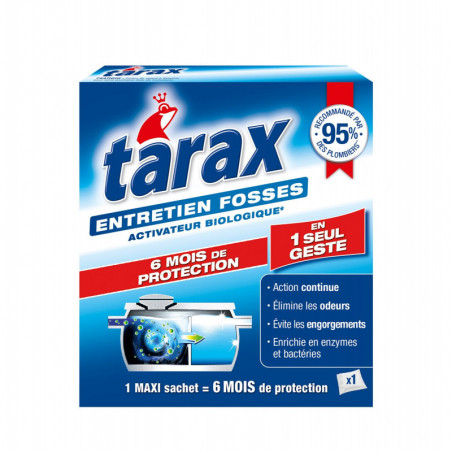 Tarax Traitement pour Fosses - Activateur Biologique - 6 MOIS - 1 sachet poudre 200 g