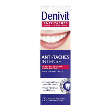 Pack de 8 - Denivit - Dentifrice- Anti Tâches Intense - 50 ml