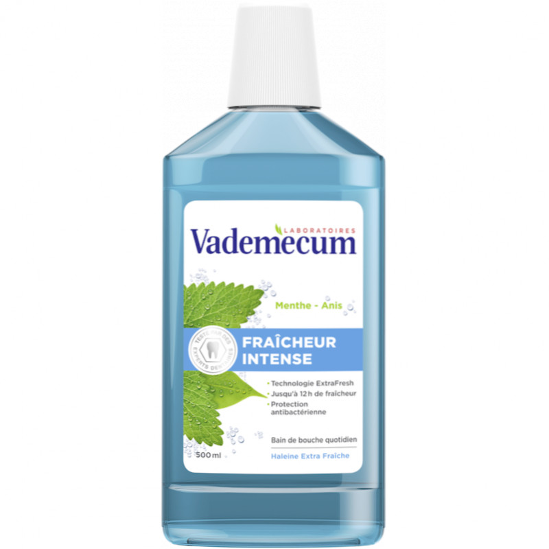 Pack de 4 - Vademecum- Bain de bouche - Fraîcheur intense -  500 ml