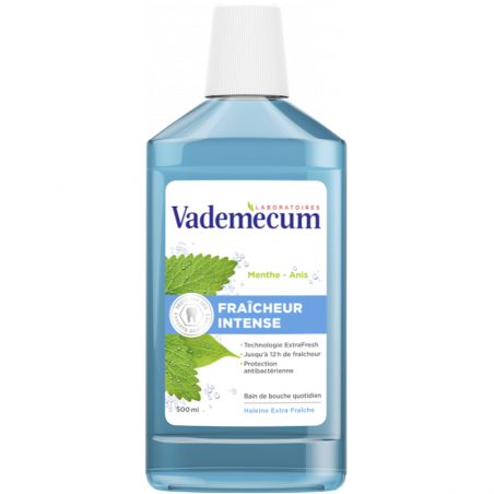 Pack de 4 - Vademecum- Bain de bouche - Fraîcheur intense - 500 ml