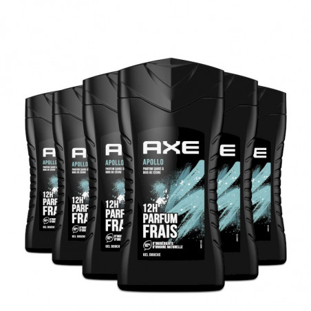 Pack de 6 - Axe Gel Douche Homme Apollo 250ml