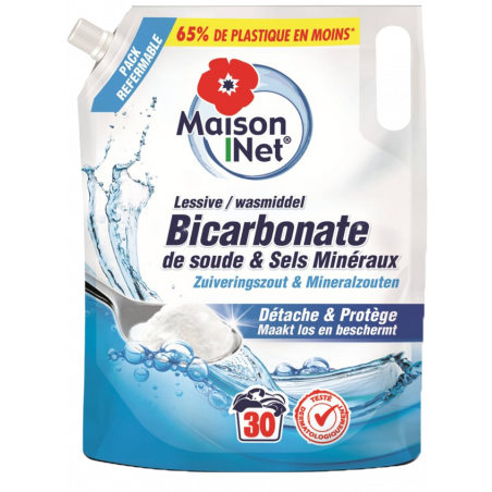Lessive au Bicarbonate de Soude Format poche 1,5L
