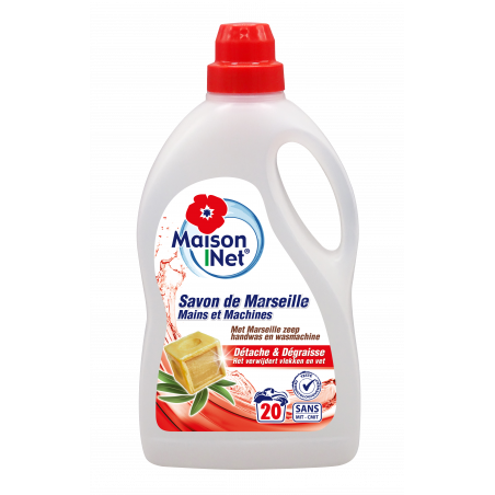Savon Liquide Mains et Machine au savon de Marseille 1L Savon Liquide Mains et Machine au savon de Marseille 1L