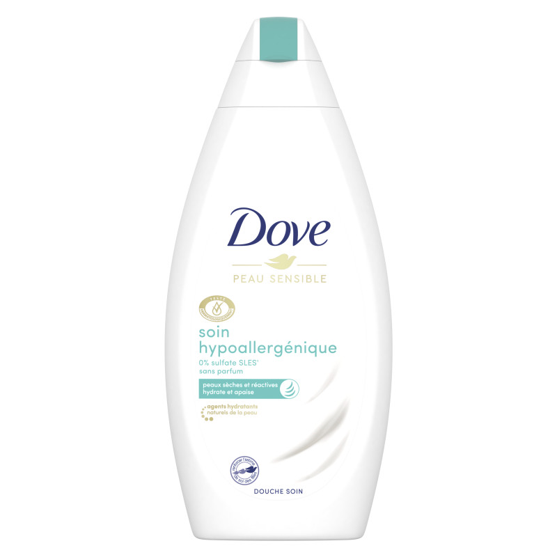 Pack de 6 - Dove Douche Soin Hypoallergénique pour Peau Sensible 400ml