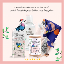 Pimpant - coffret bonnes résolutions: 1 kit lessive, 1 bouteille, 1 poudre à...