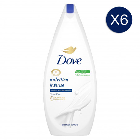 6 Gels Douche Dove Nutrition Intense (Lot de 6x750ml)