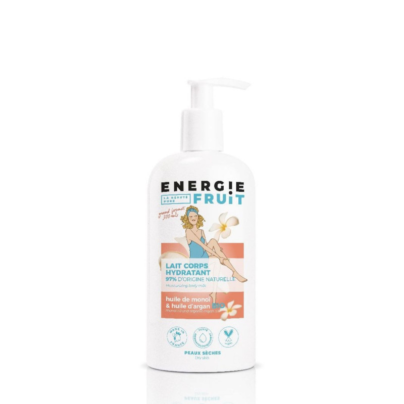 Pack de 3 - Lait Hydratant Sans Silicone - Monoï & Huile D'Argan Bio  -  300Ml