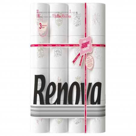 Renova - Paquet de 32 Rouleaux Papier Hygiénique Limited Edtions