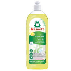 Pack de 5 - Rainett Liquide Vaisselle Ecologique Crème Citron 750ml