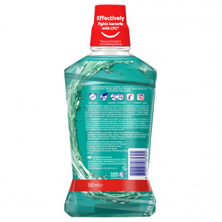 Pack de 12 - Bain de bouche sans alcool Colgate Plax Menthe douce - 500ml