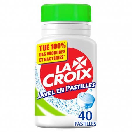 Pack de 24 - Javel en Pastilles LA CROIX Désinfectant . Boite - 40 pastilles Pack de 24 - Javel en Pastilles LA CROIX Désinfectant . Boite - 40 pastilles