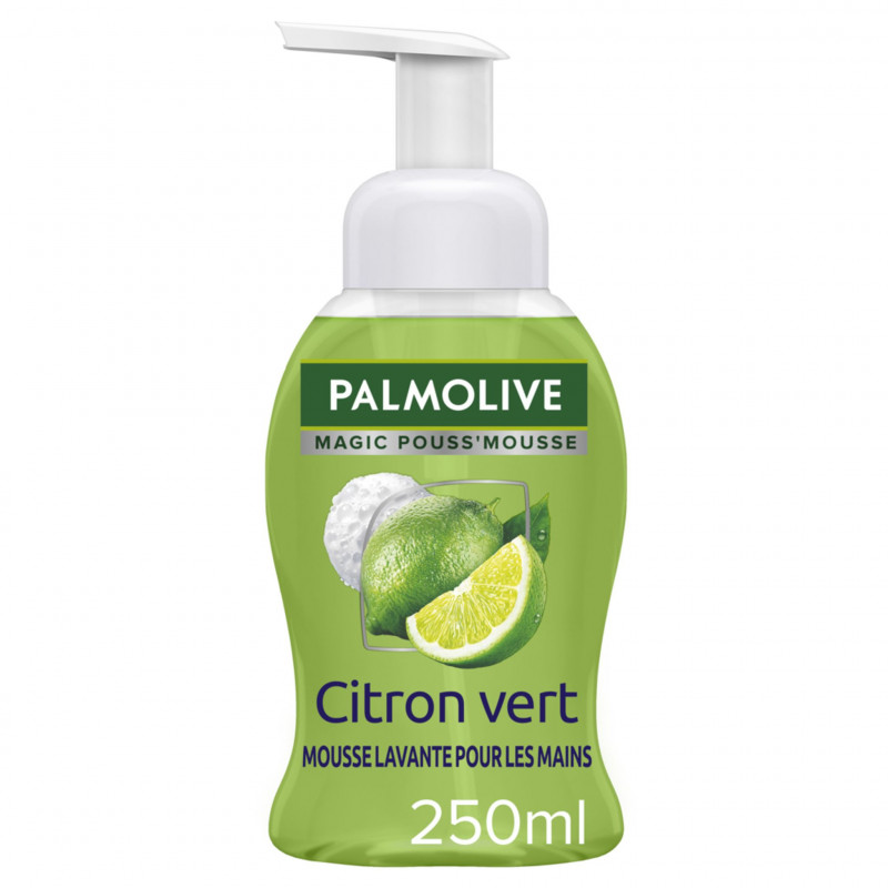 Pack de 12 - Savon liquide Mains Palmolive Pouss' Mouss Citron pompe - 250ml