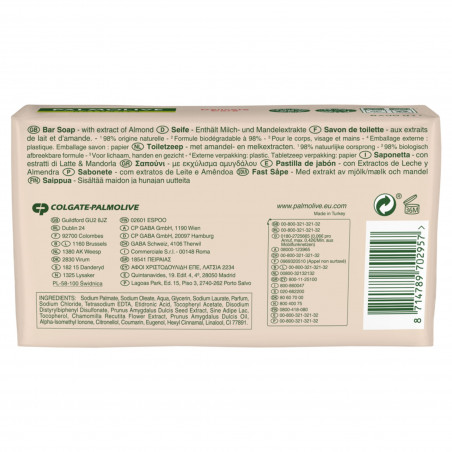 Pack de 12 - Savon Palmolive Naturals Amande - 6x90g Pack de 12 - Savon Palmolive Naturals Amande - 6x90g