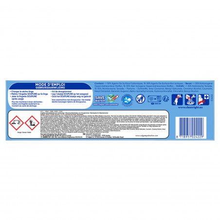 Pack de 12 - Voile Sèche Linge Adoucissant Soupline Grand Air - 20 lingettes