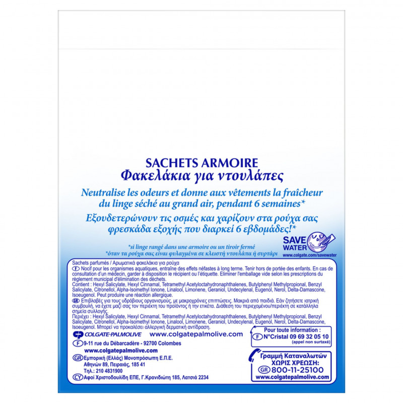 Pack de 10 - Sachets Armoire Soupline Grand Air - Boîte de 3
