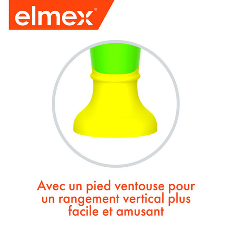 Pack de 12 - Elmex - Brosse à dents souple elmex® Anti-Caries Enfants 3-6 ans & Dentifrice 12ml