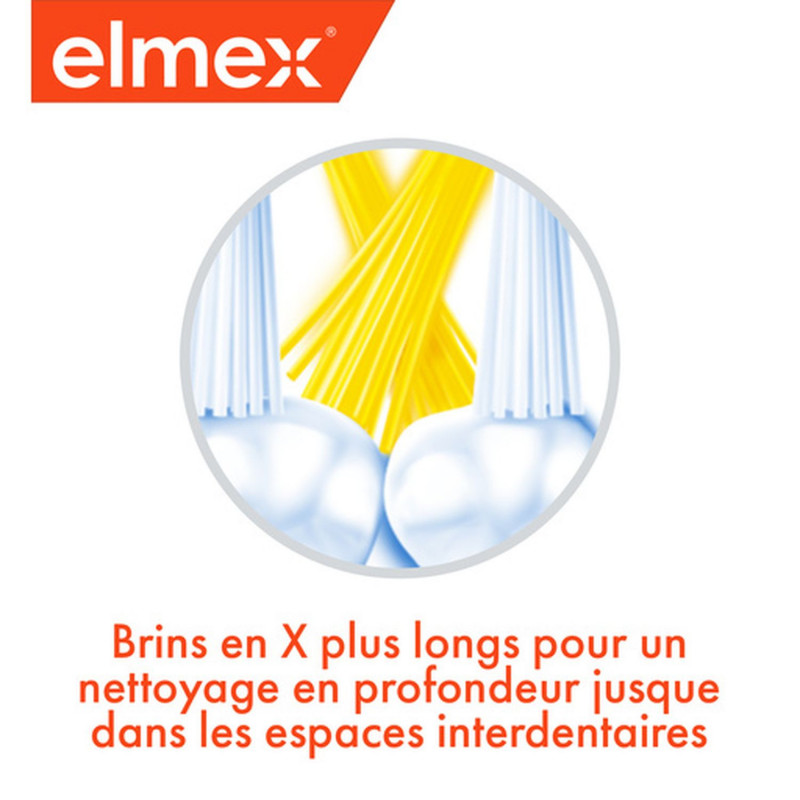 Pack de 12 - Elmex - Brosse à dents souple elmex® Anti-Caries Junior 6-12 ans & Dentifrice 12ml
