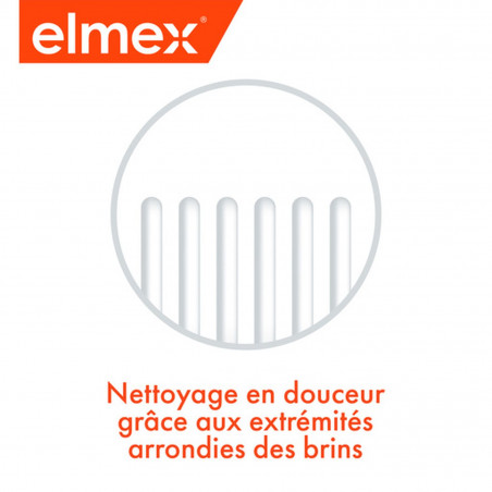 Pack de 12 - Elmex - Brosse à dents souple elmex® Anti-Caries Junior 6-12 ans & Dentifrice 12ml