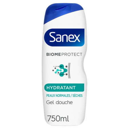 Pack de 12 - Sanex - Gel douche BiomeProtect Dermo Hydratant - 750ml