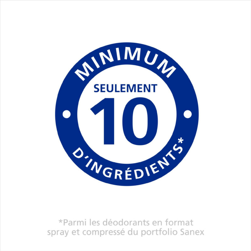 Déodorant solide Sanex Zéro 0% Respect & Control - 56g