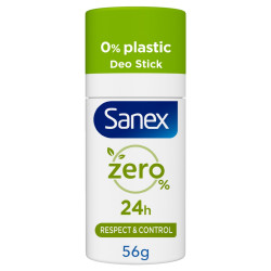 Pack de 12 Déodorants solides Sanex Zéro 0% Respect & Control - 56g