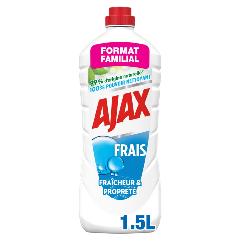 Pack de 8 - AJAX nettoyants ménagers Ajax d'origine Végérale Trad Frais 1,25l