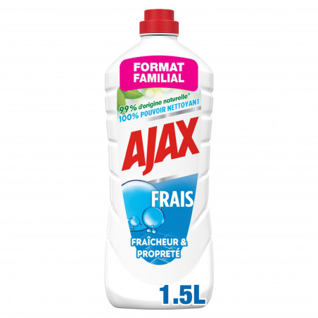 Pack de 8 - AJAX nettoyants ménagers Ajax d'origine Végérale Trad Frais 1,25l