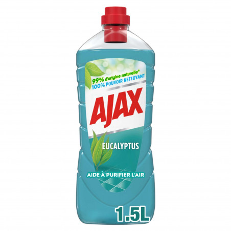 Pack de 8 - AJAX nettoyants ménagers Ajax d'origine Végérale Trad Eucalyptus 1,25l