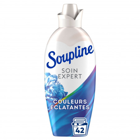Adoucissant concentré Soupline soin expert couleurs - 42 lavages - 1,08l