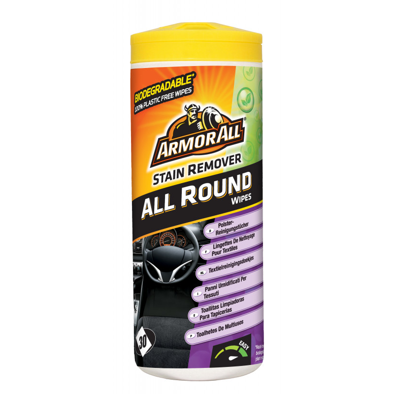 Armor All Lingettes spécifique textiles - Tube de 30 Lingettes.