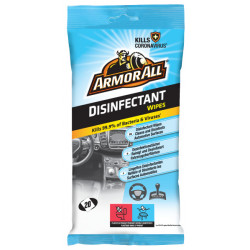 Armor All Lingettes désinfectantes - Pack de 20 Lingettes.