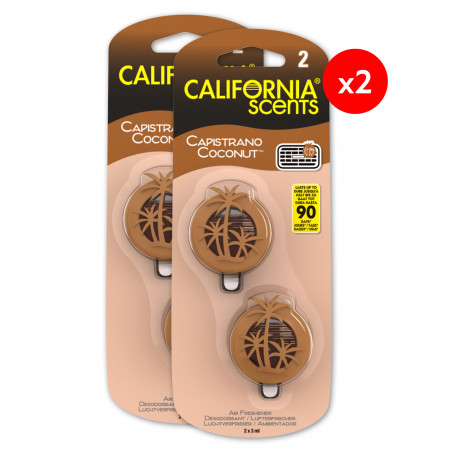 California Scent - Mini Diffuseur- Senteur  Coconut X2