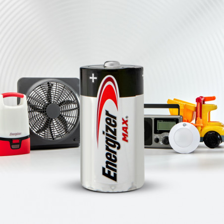 Pack de 4 - Energizer Max Alcaline C/LR14, pack de 2 Piles