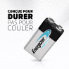Pack de 4 - Energizer Max Plus Alcaline 9V, pack de 1 Pile