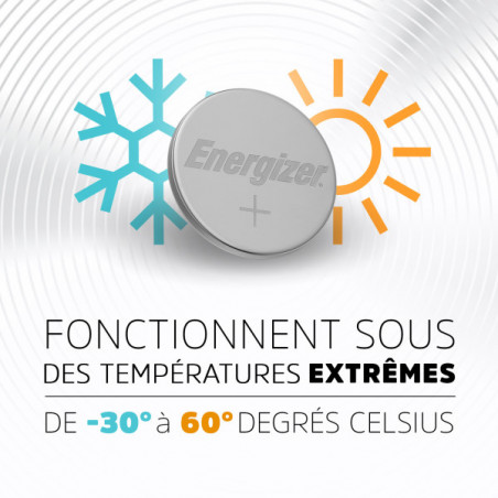 Pack de 10 - Energizer Pile Lithium 2032, pack de 2 Piles