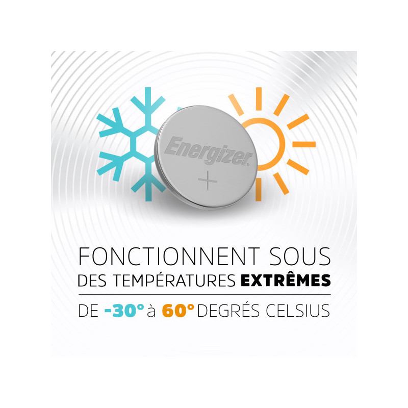 Pack de 2 - Energizer Pile Lithium 2430, pack de 2 Piles