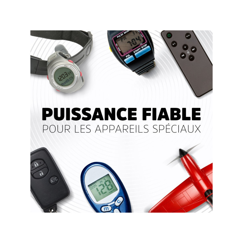 Pack de 10 - Energizer Pile Alcaline LR44, pack de 2 Piles