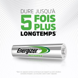 Pack de 3 - Energizer, Extreme Rechargeable AAA/HR03, pack de 4 Piles