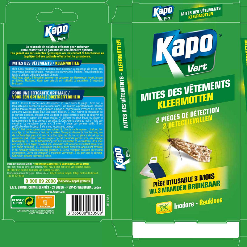 Kapo - Pieges A Mites Des Vetements Etui De 2